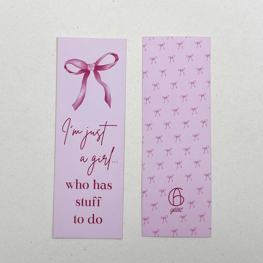 Pink bookmark