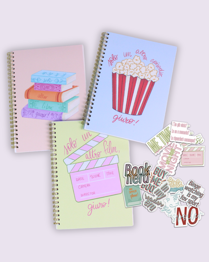Bundle Book, Film & Series trackers + stickers