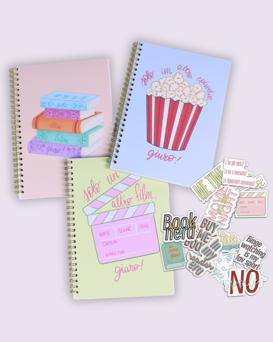 Bundle Book, Film & Series trackers + stickers