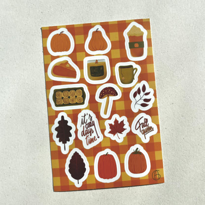 Adesivi autunnali (foglio)