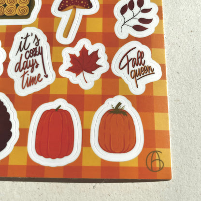 Adesivi autunnali (foglio)