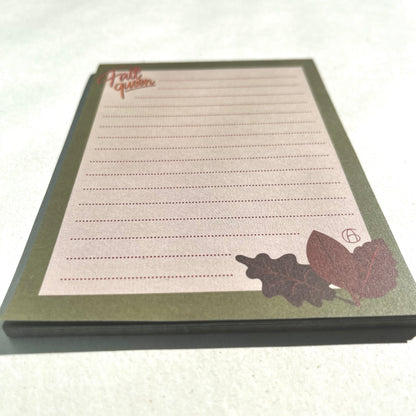 Block notes rettangolare - fall queen