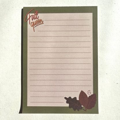 Block notes rettangolare - fall queen