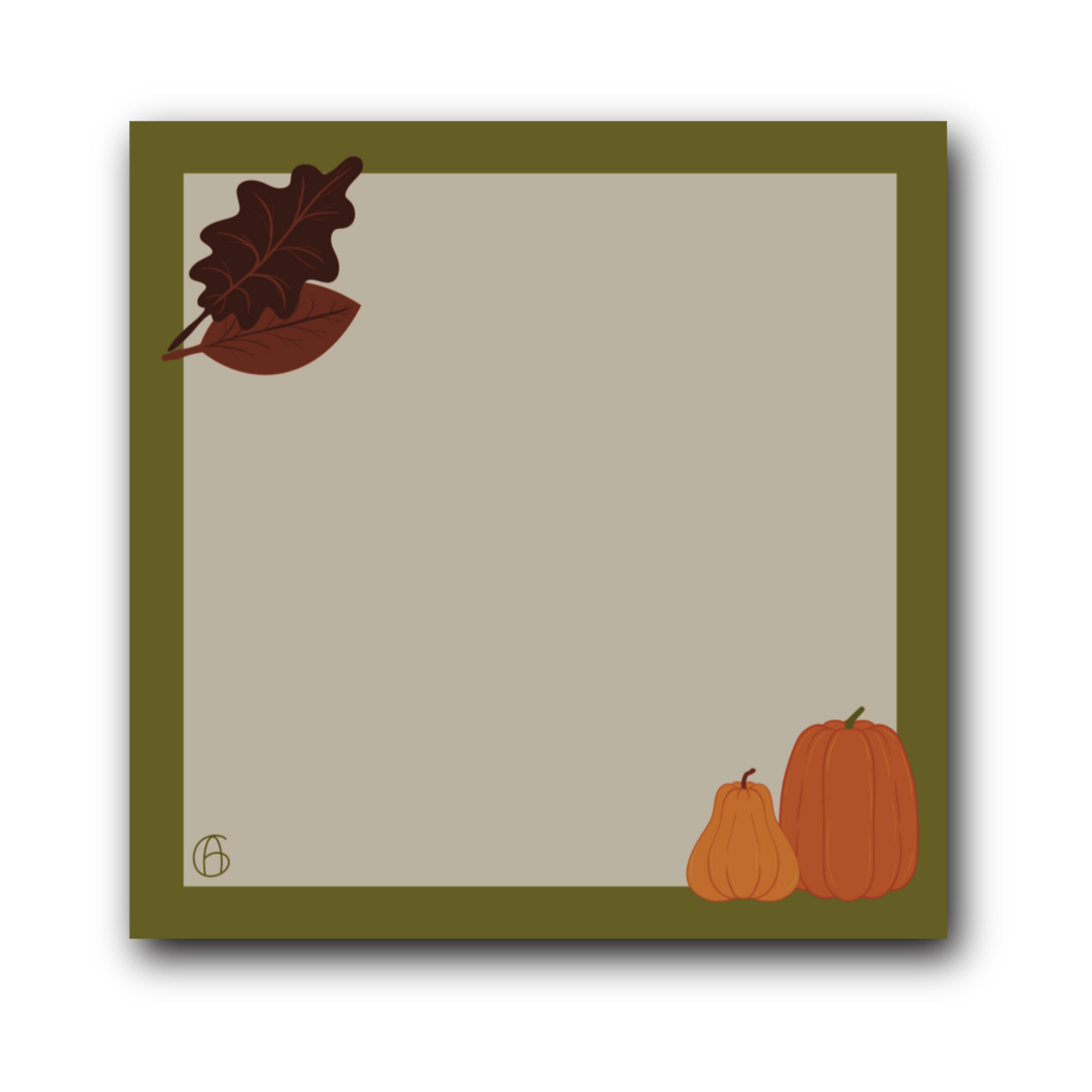 Block notes quadrato - fall queen