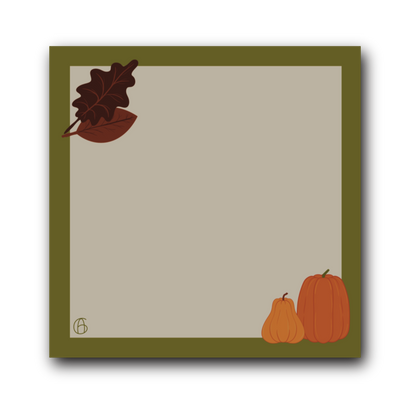 Block notes quadrato - fall queen