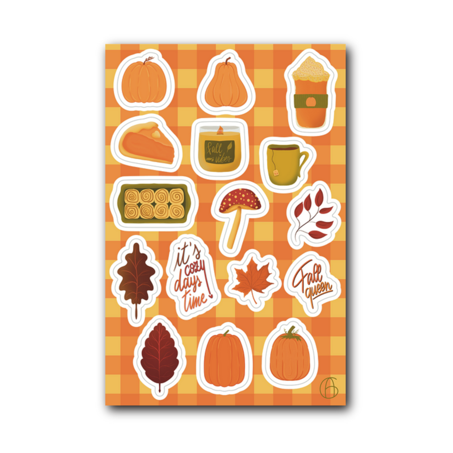 Adesivi autunnali (foglio)