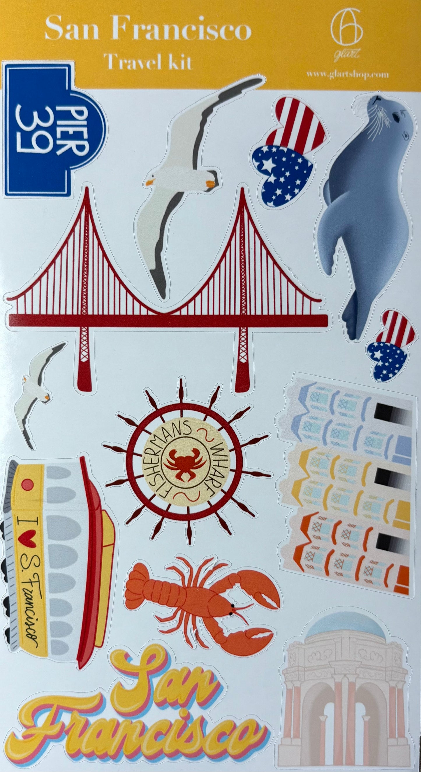 San Francisco - Travel kit stickers