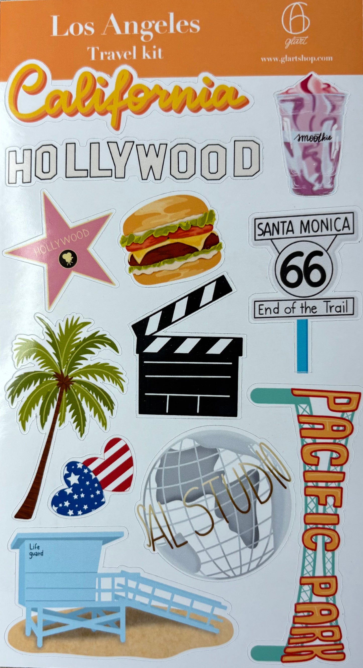 Los Angeles - Travel kit stickers